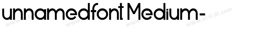 unnamedfont Medium字体转换